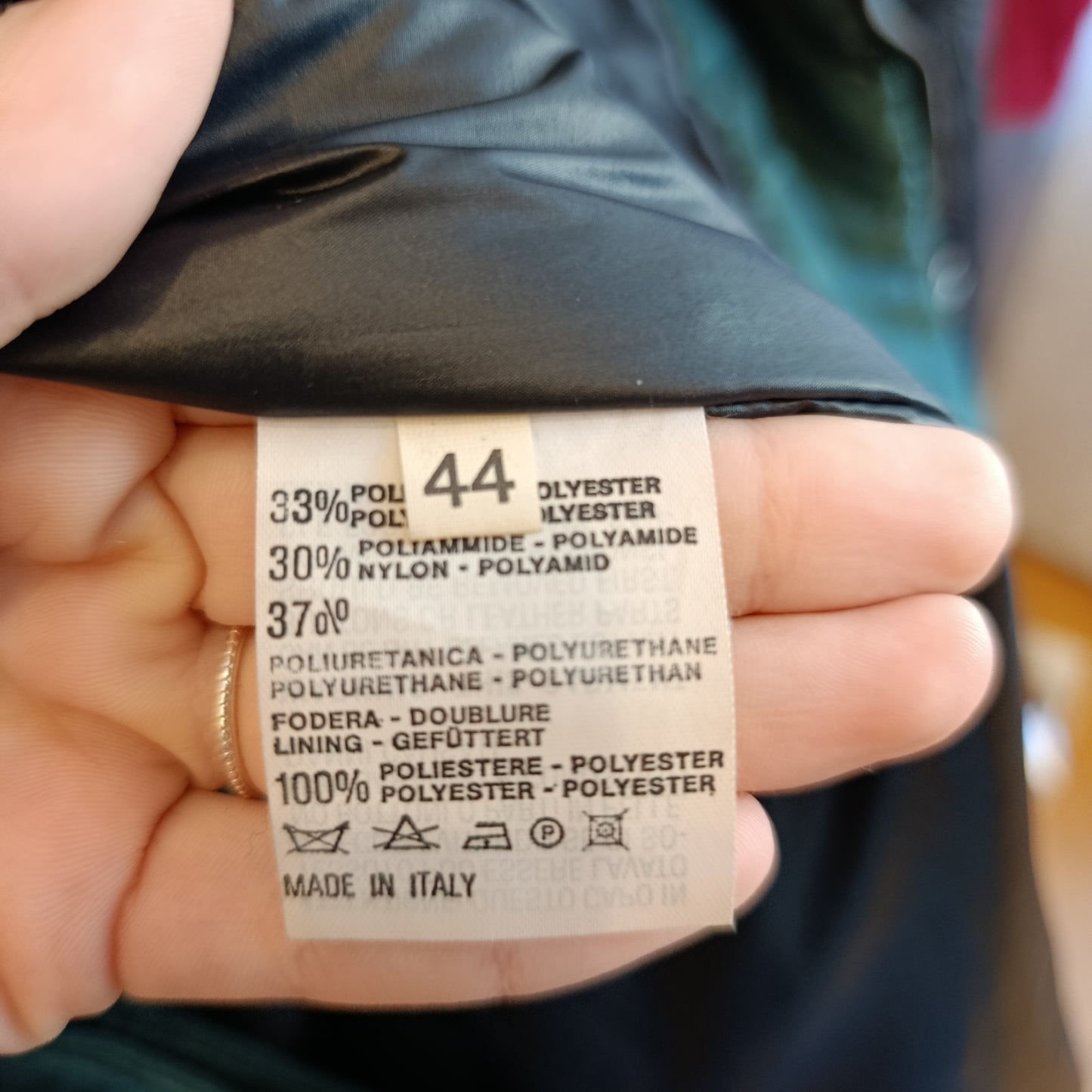 Piumino verde Foce tg 44