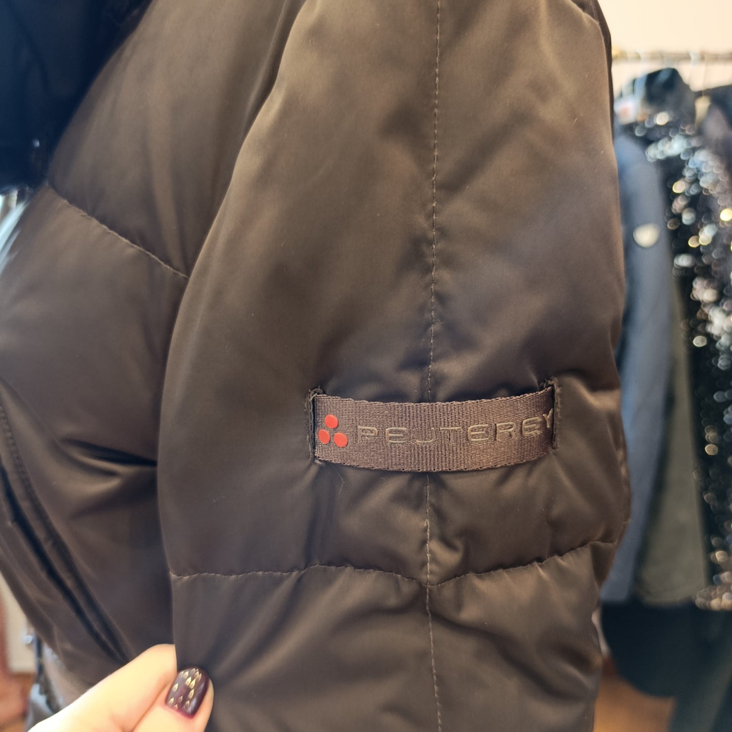 Piumino cioccolato Peuterey tg 46