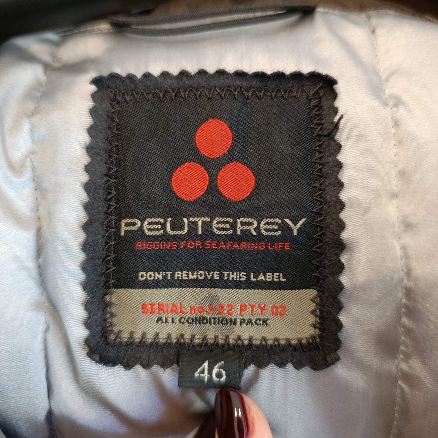 Piumino cioccolato Peuterey tg 46