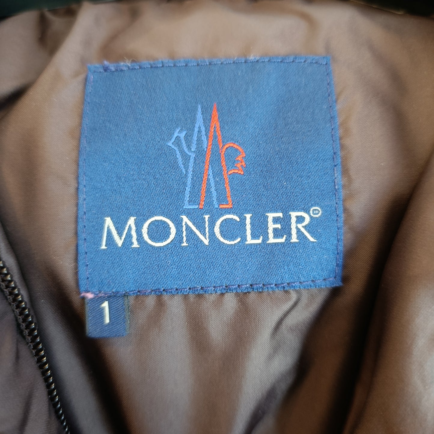 Moncler vintage cioccolato tg 1 abbondante