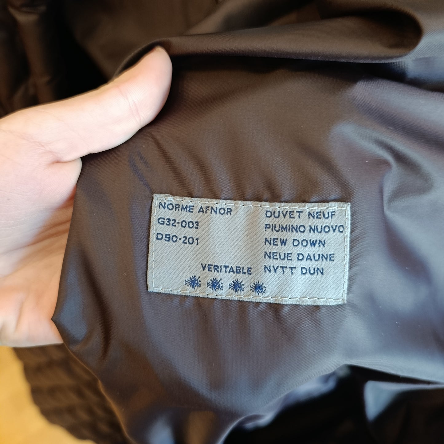 Moncler vintage cioccolato tg 1 abbondante