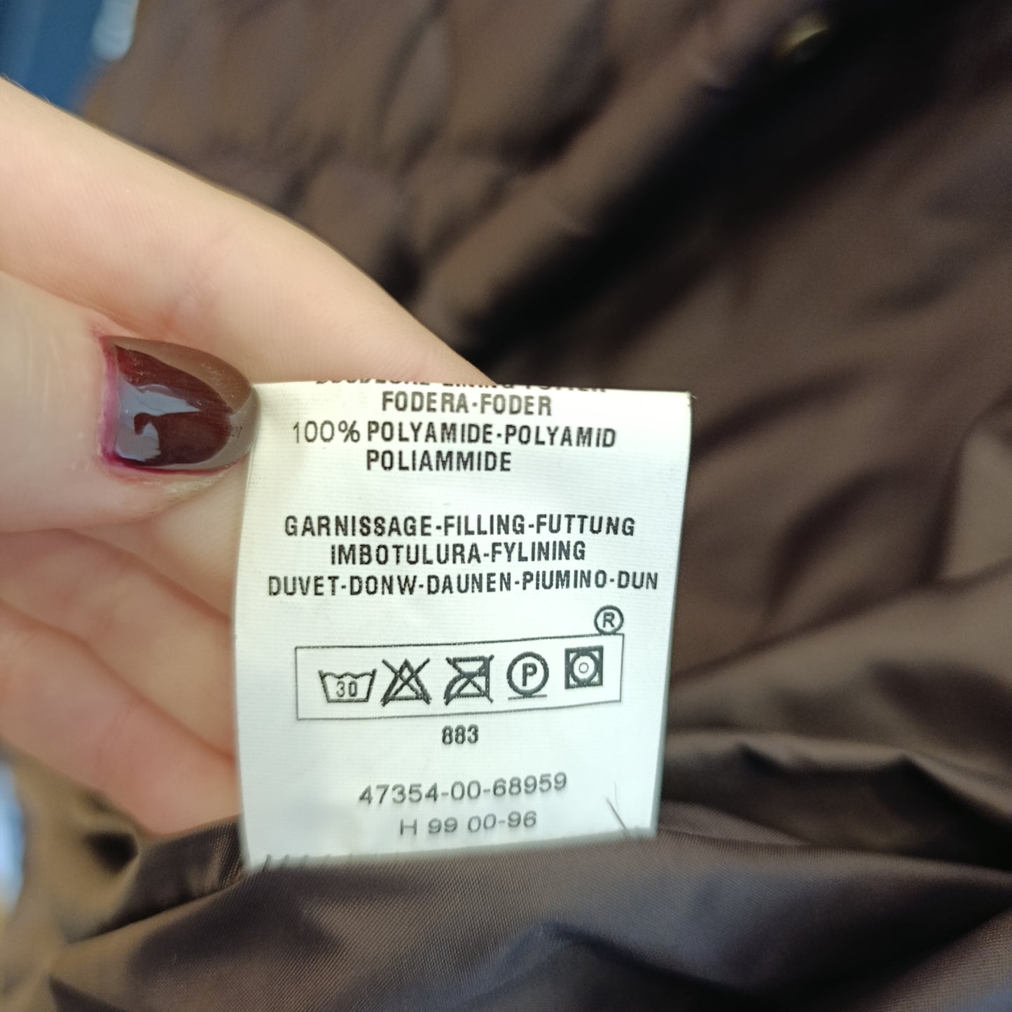 Moncler vintage cioccolato tg 1 abbondante