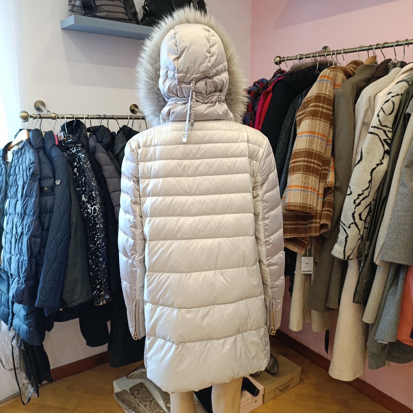 Piumino argento Diego M tg 42