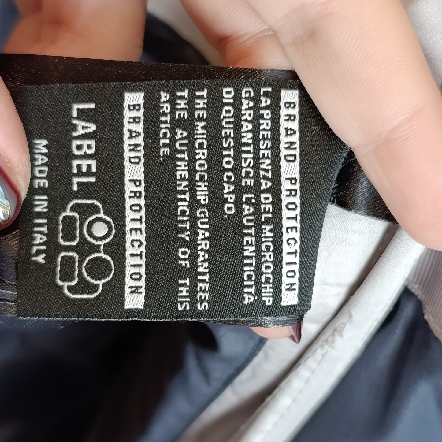 Piumino argento Diego M tg 42