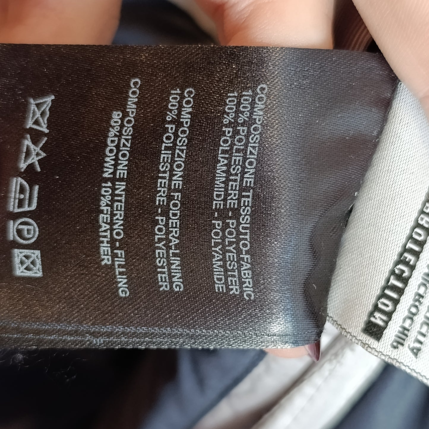 Piumino argento Diego M tg 42