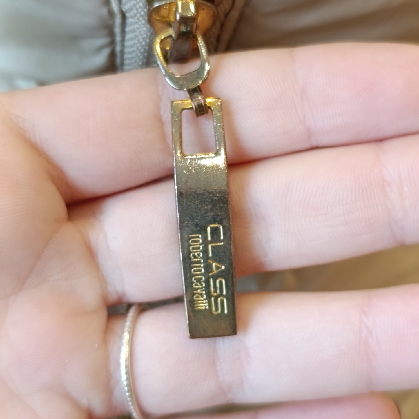 Piumino beige Roberto Cavalli tg 48