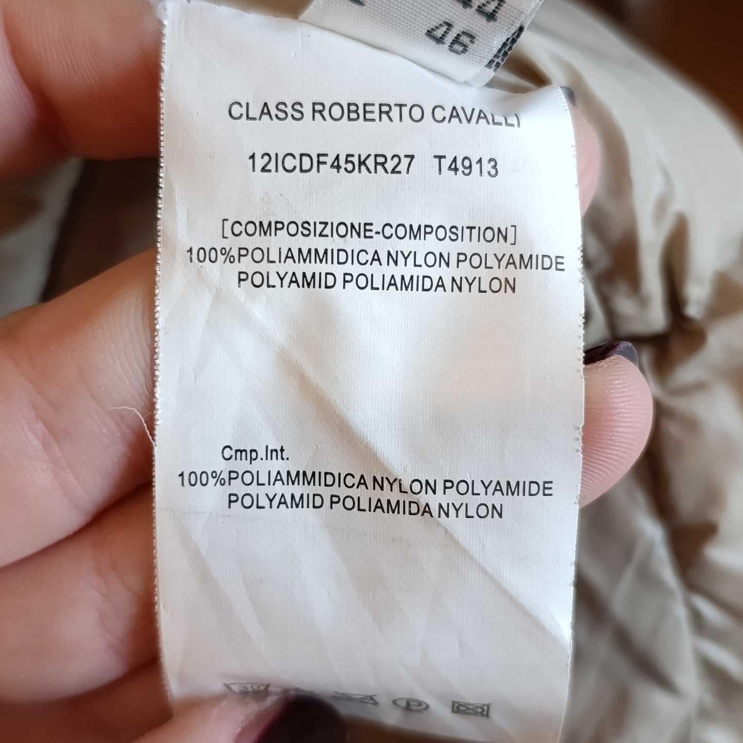 Piumino beige Roberto Cavalli tg 48