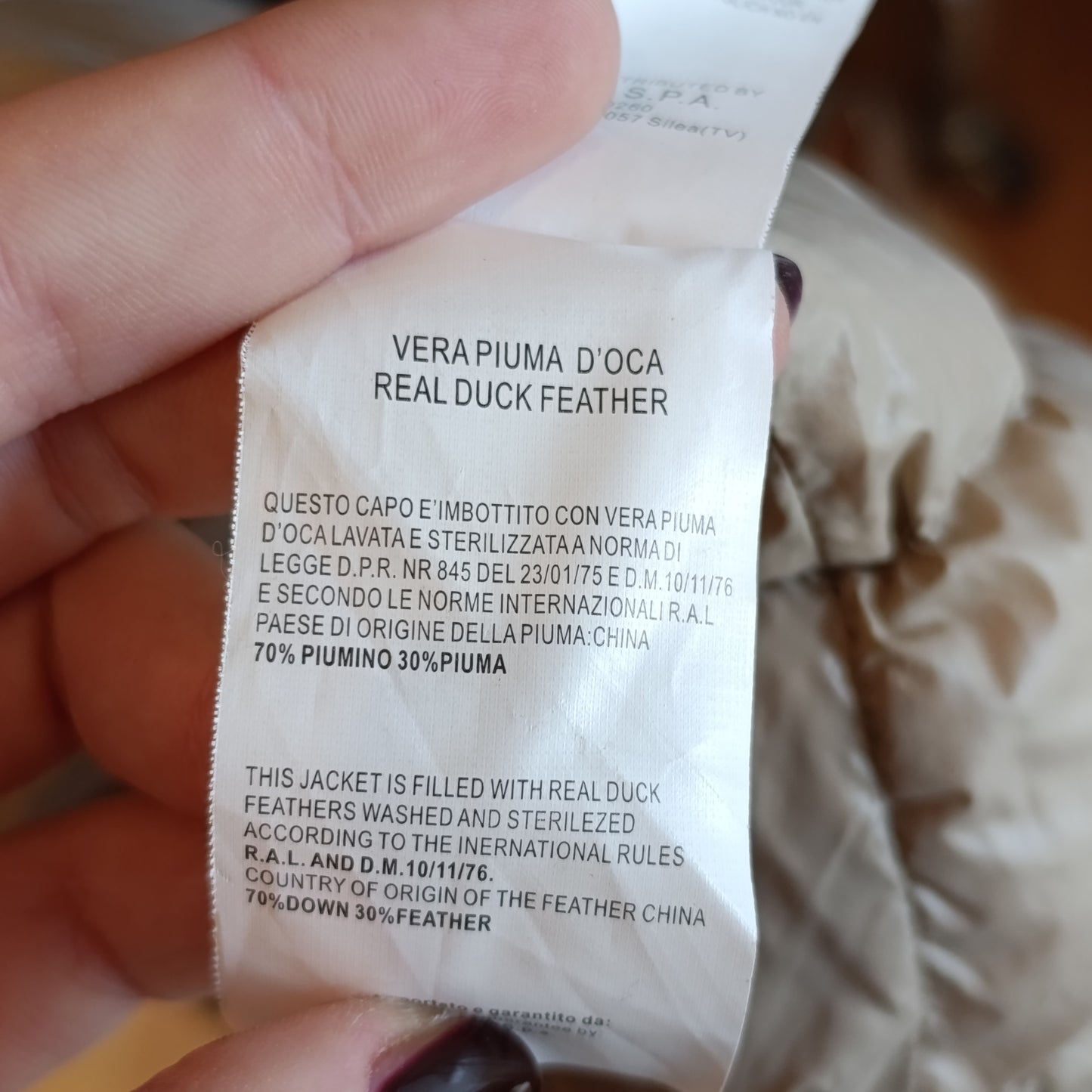 Piumino beige Roberto Cavalli tg 48