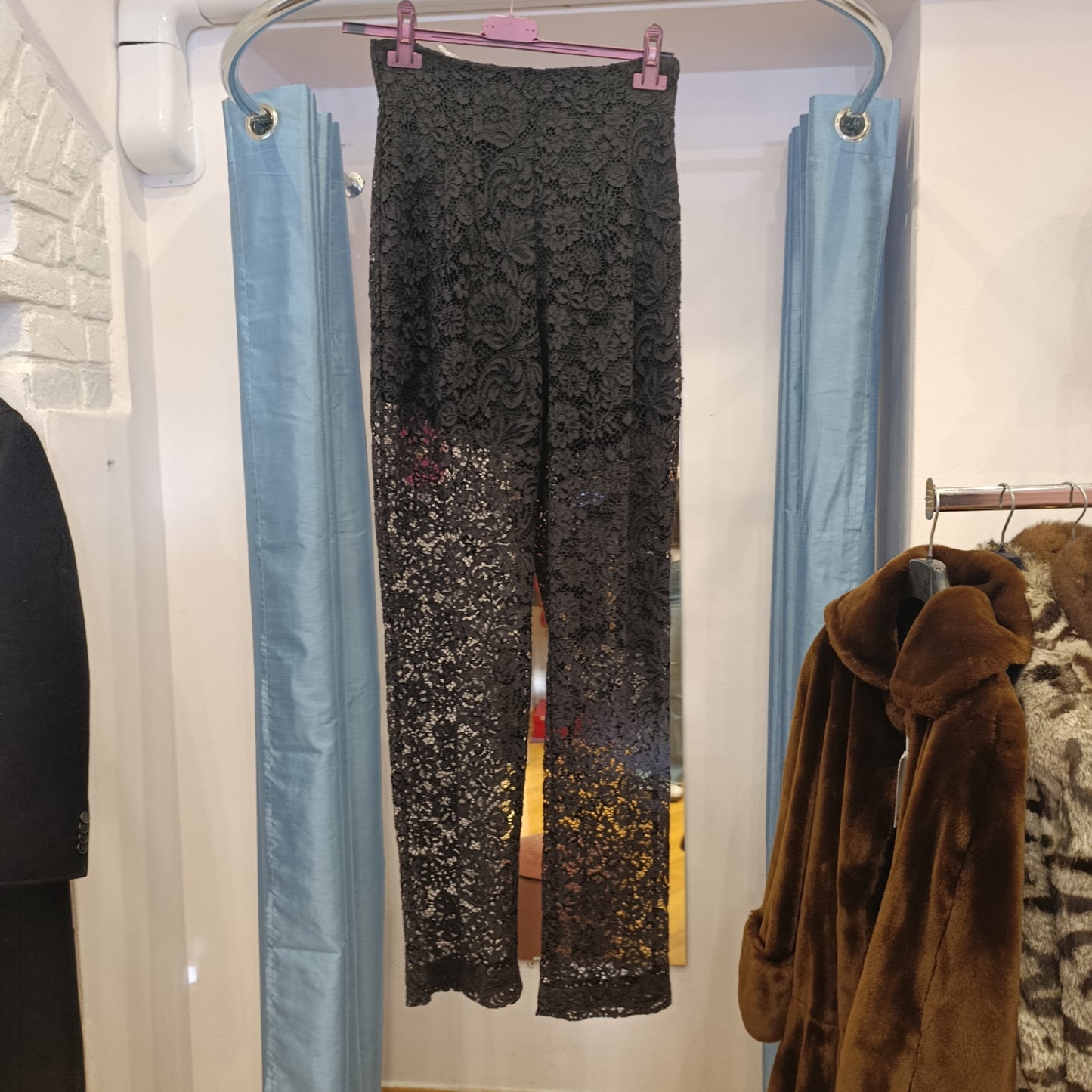 Pantalone nero pizzo Pinko tg 38