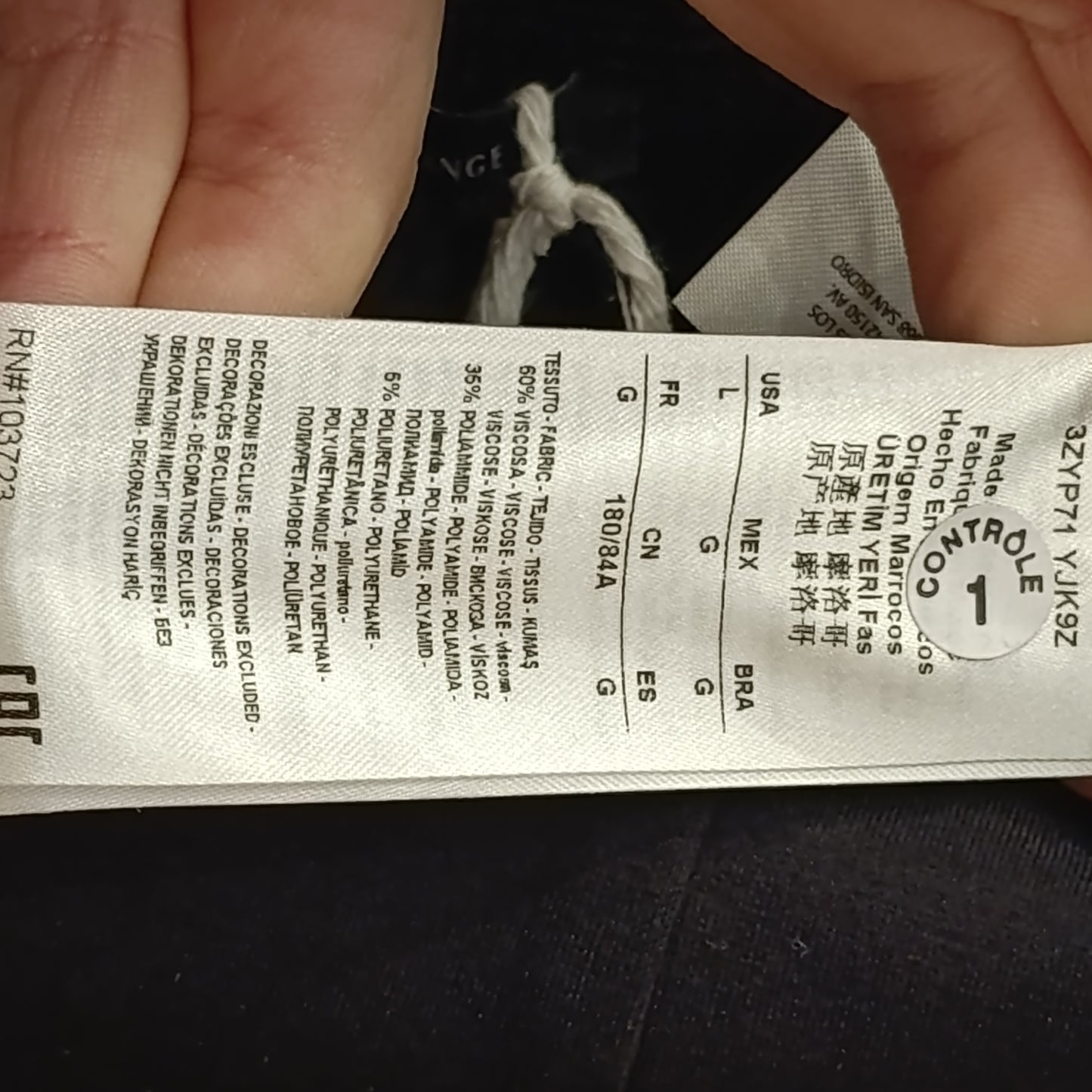 Pantalone leggings nero Armani Exchange tg L