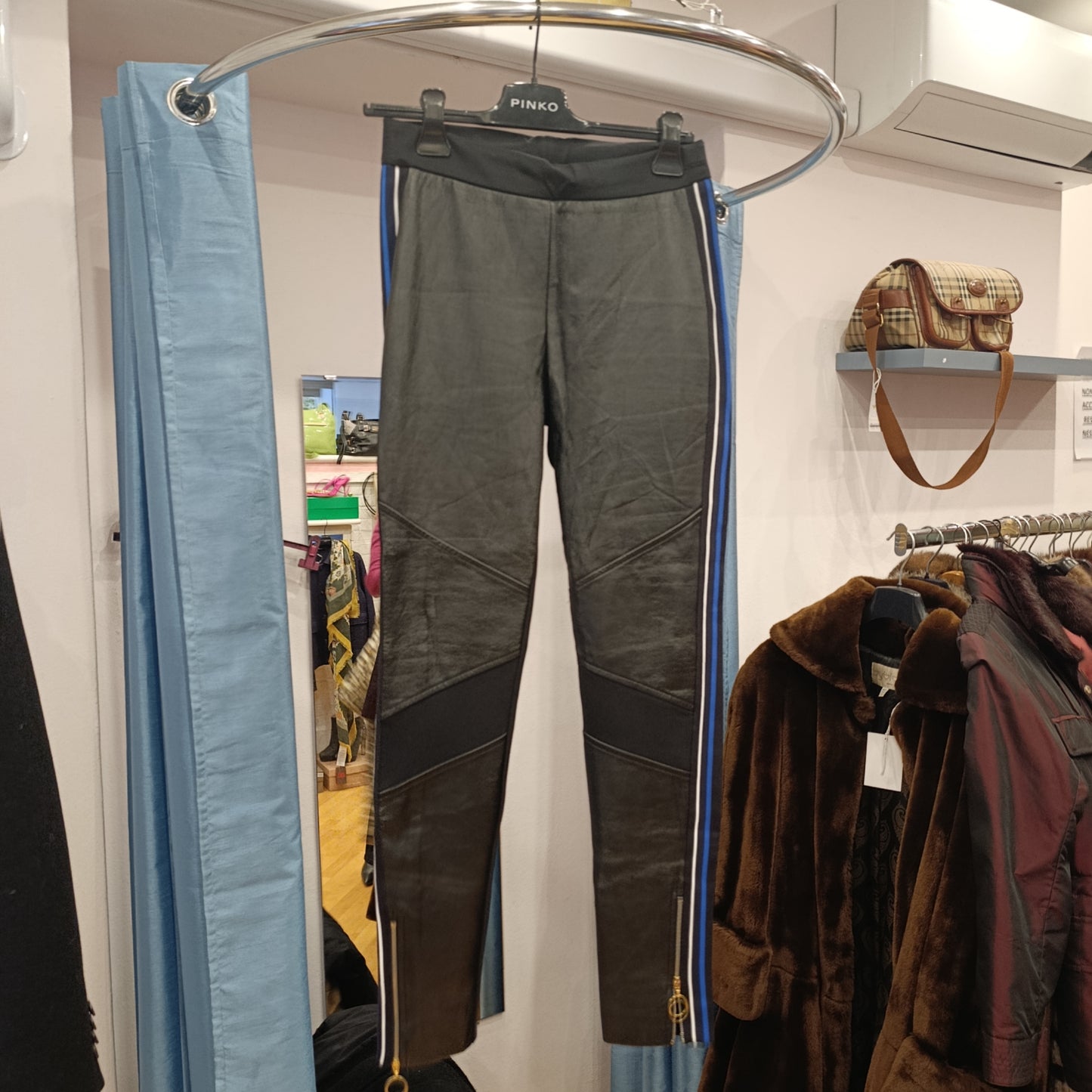 Leggins ecopelle nero Pinko tg 42