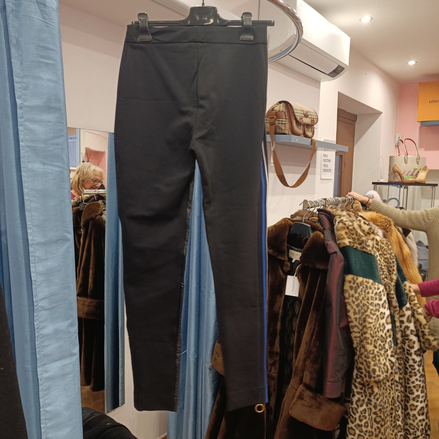 Leggins ecopelle nero Pinko tg 42