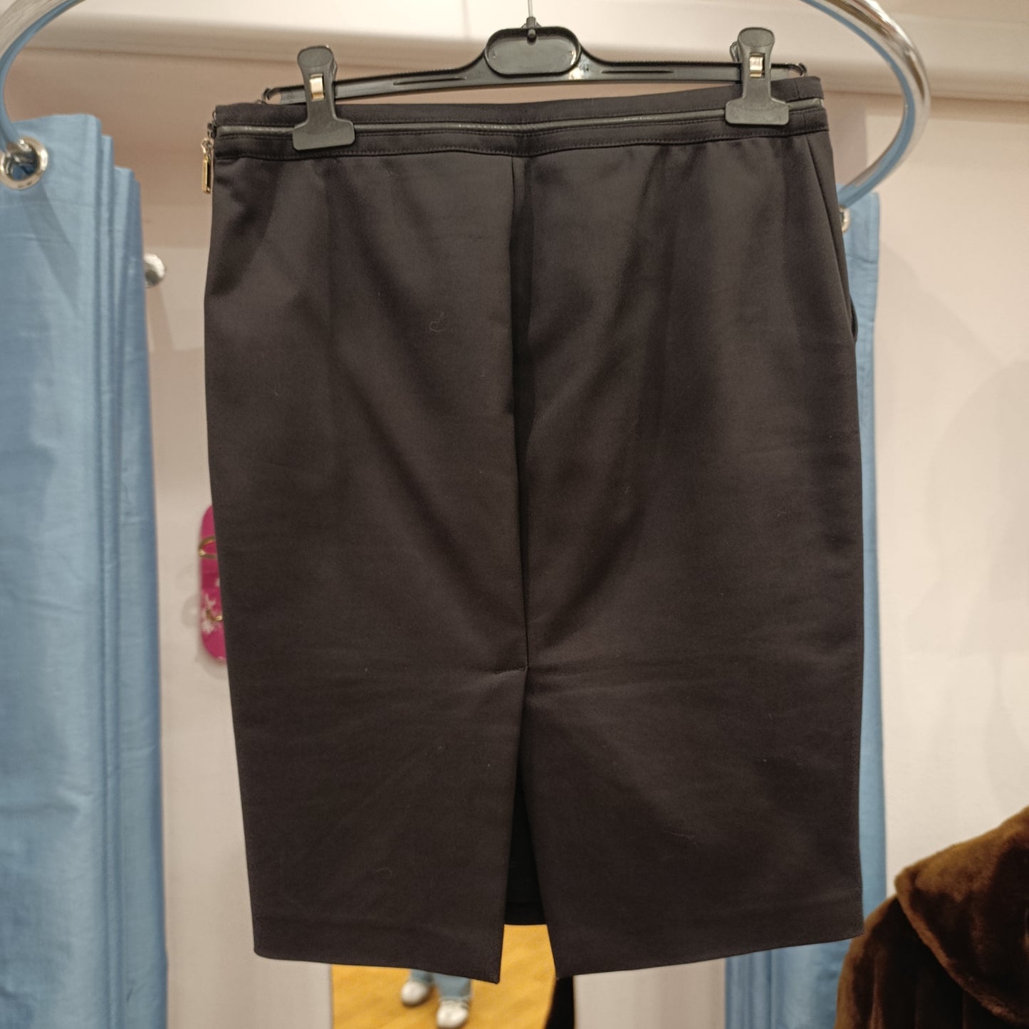 Gonna tubino nero Elisabetta Franchi tg 42