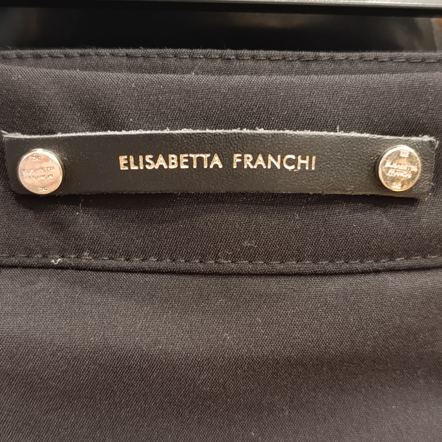 Gonna tubino nero Elisabetta Franchi tg 42