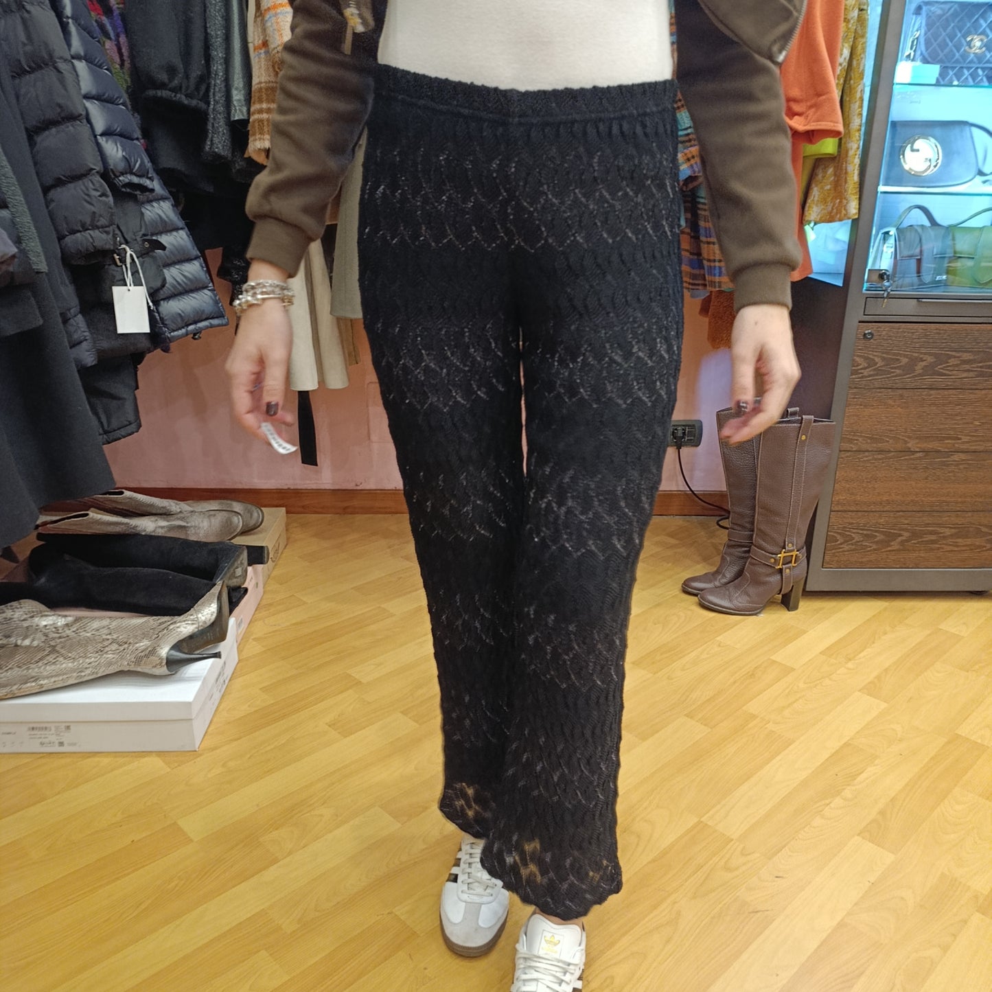 Pantalone nero lurex Missoni tg 38