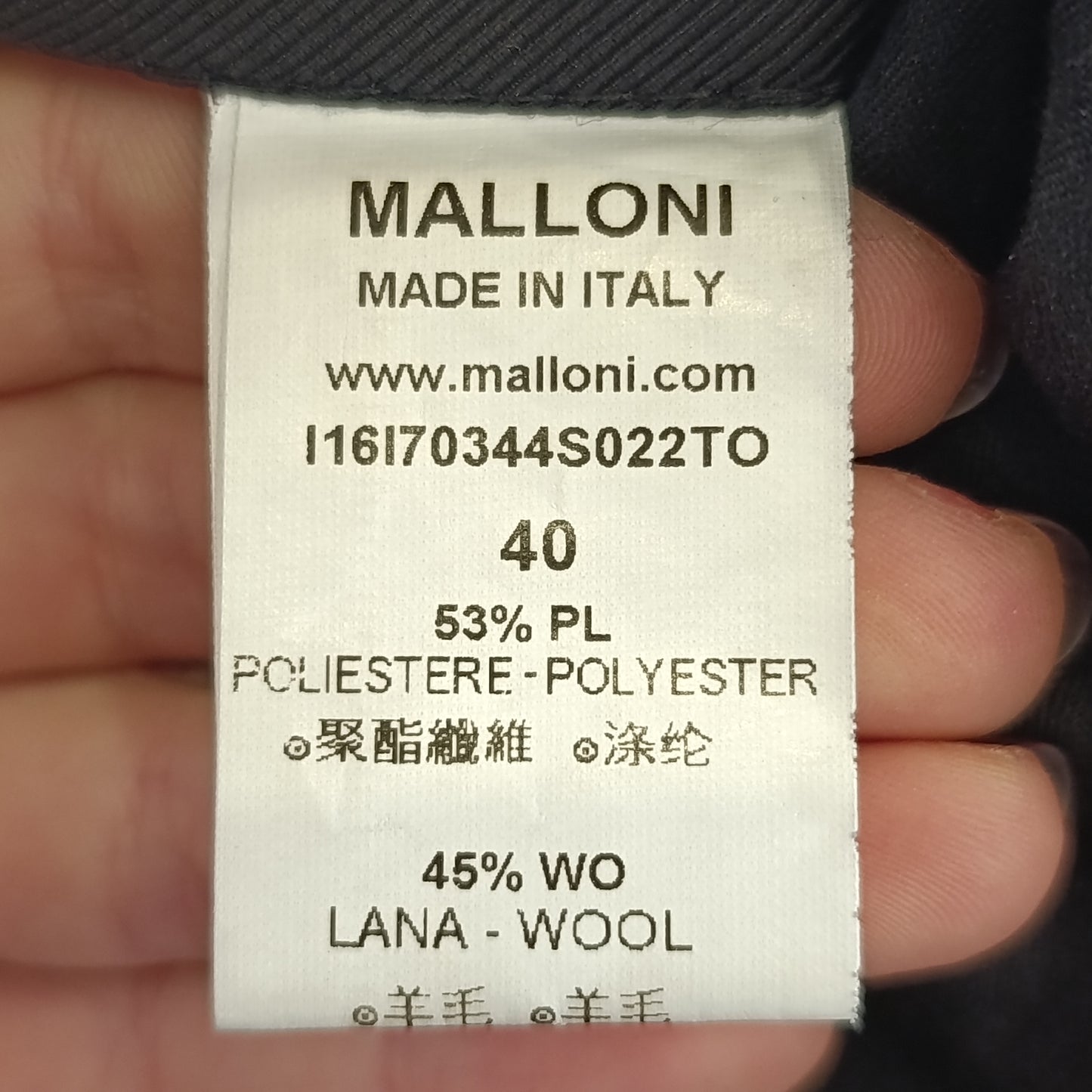 Pantalone antracite Malloni tg 40