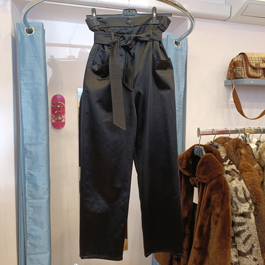 Pantalone nero lucido MaxMara tg 38