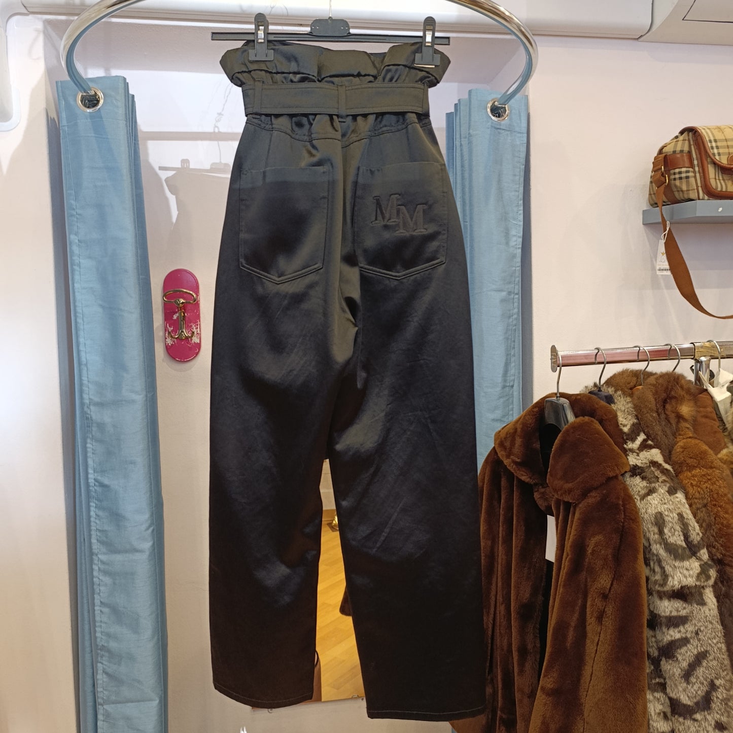 Pantalone nero lucido MaxMara tg 38