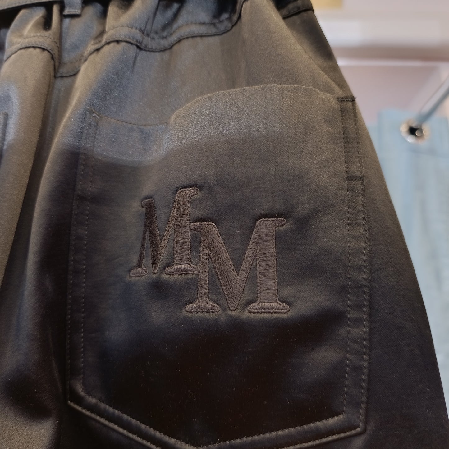 Pantalone nero lucido MaxMara tg 38