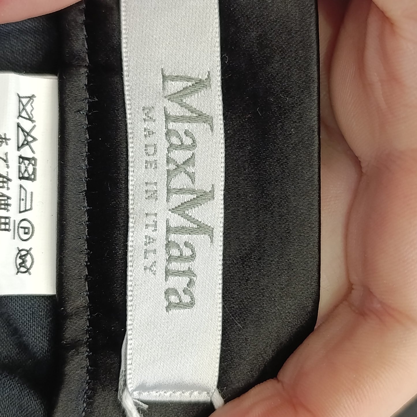 Pantalone nero lucido MaxMara tg 38