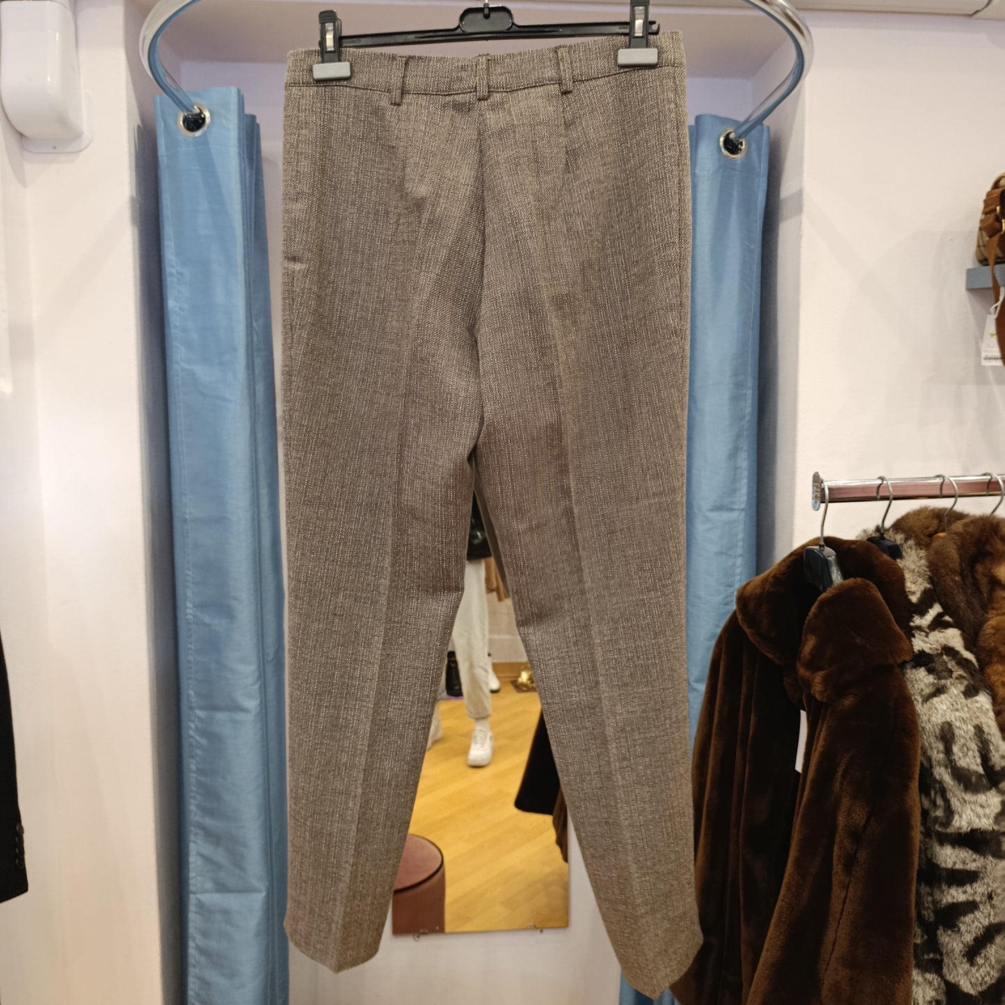 Pantalone beige/cioccolato Andrè Maurice tg 42