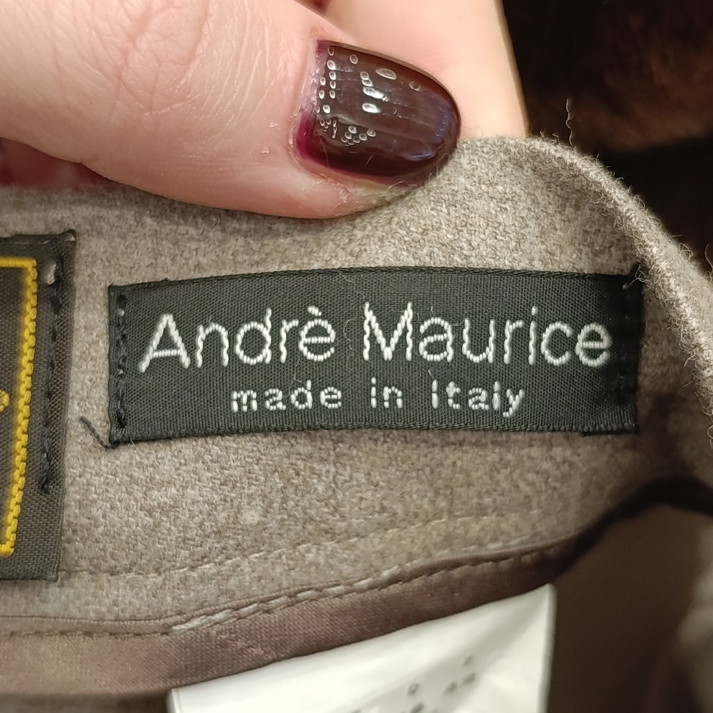 Pantalone beige André Maurice tg 44