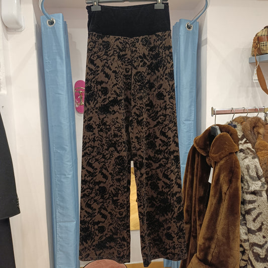 Pantalone Il Fiocco velluto moro/nero tg 42