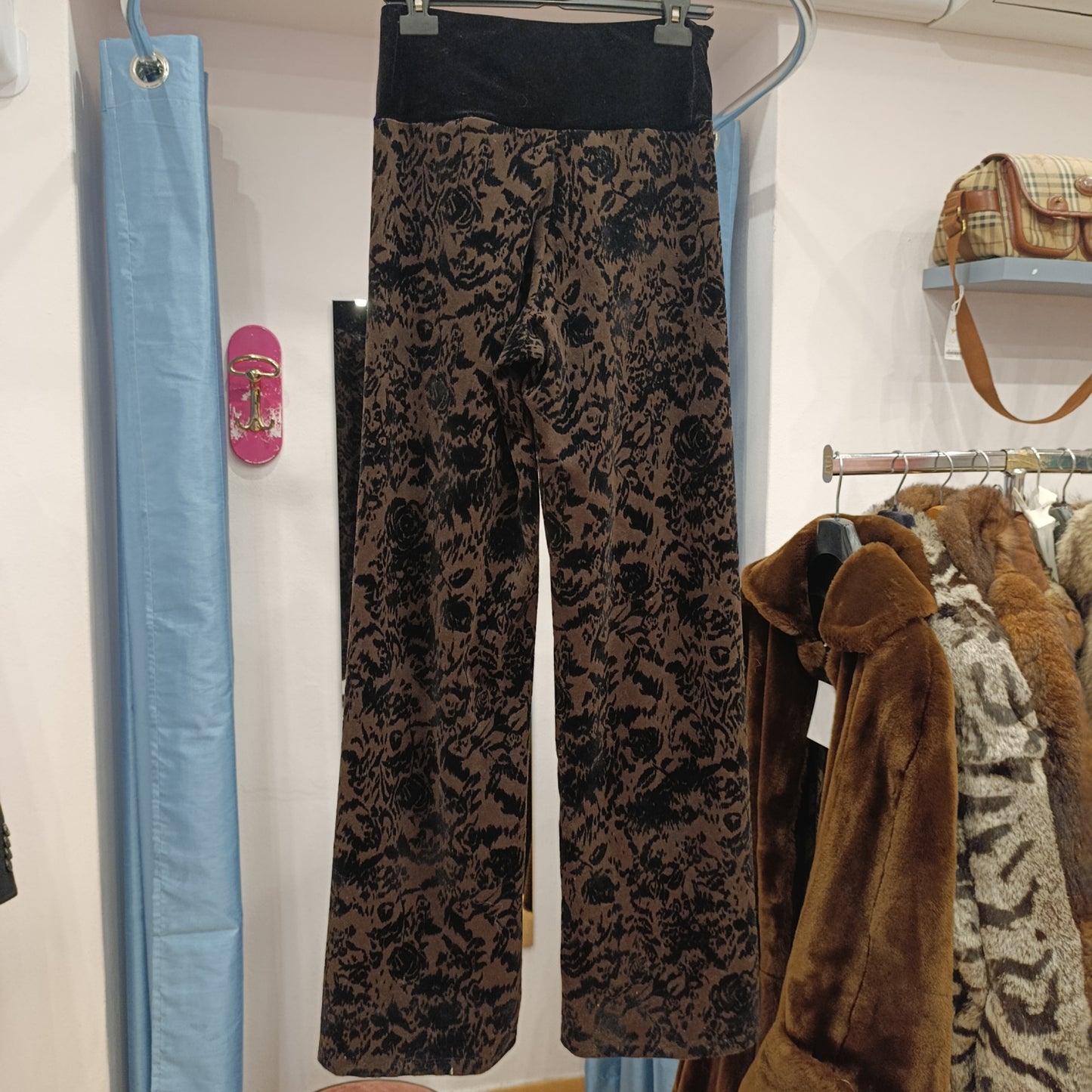 Pantalone Il Fiocco velluto moro/nero tg 42