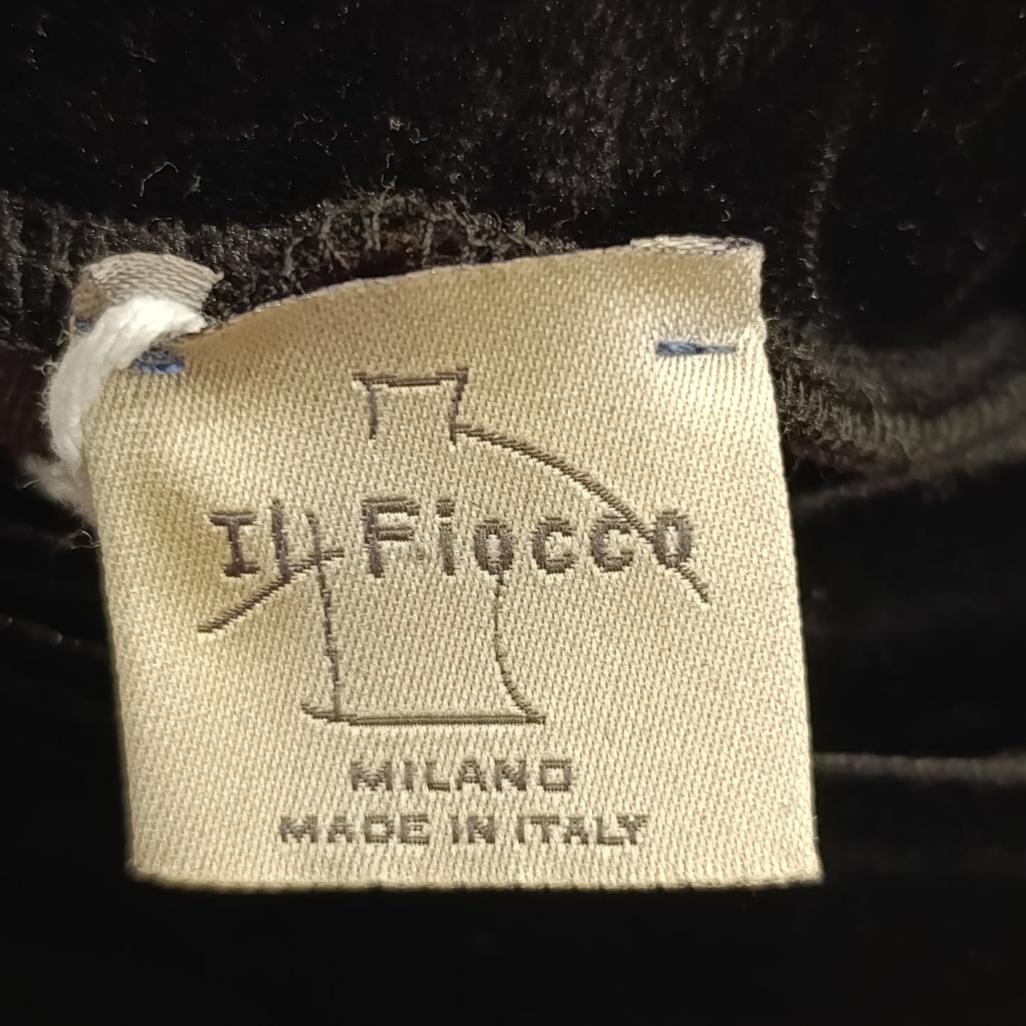 Pantalone Il Fiocco velluto moro/nero tg 42