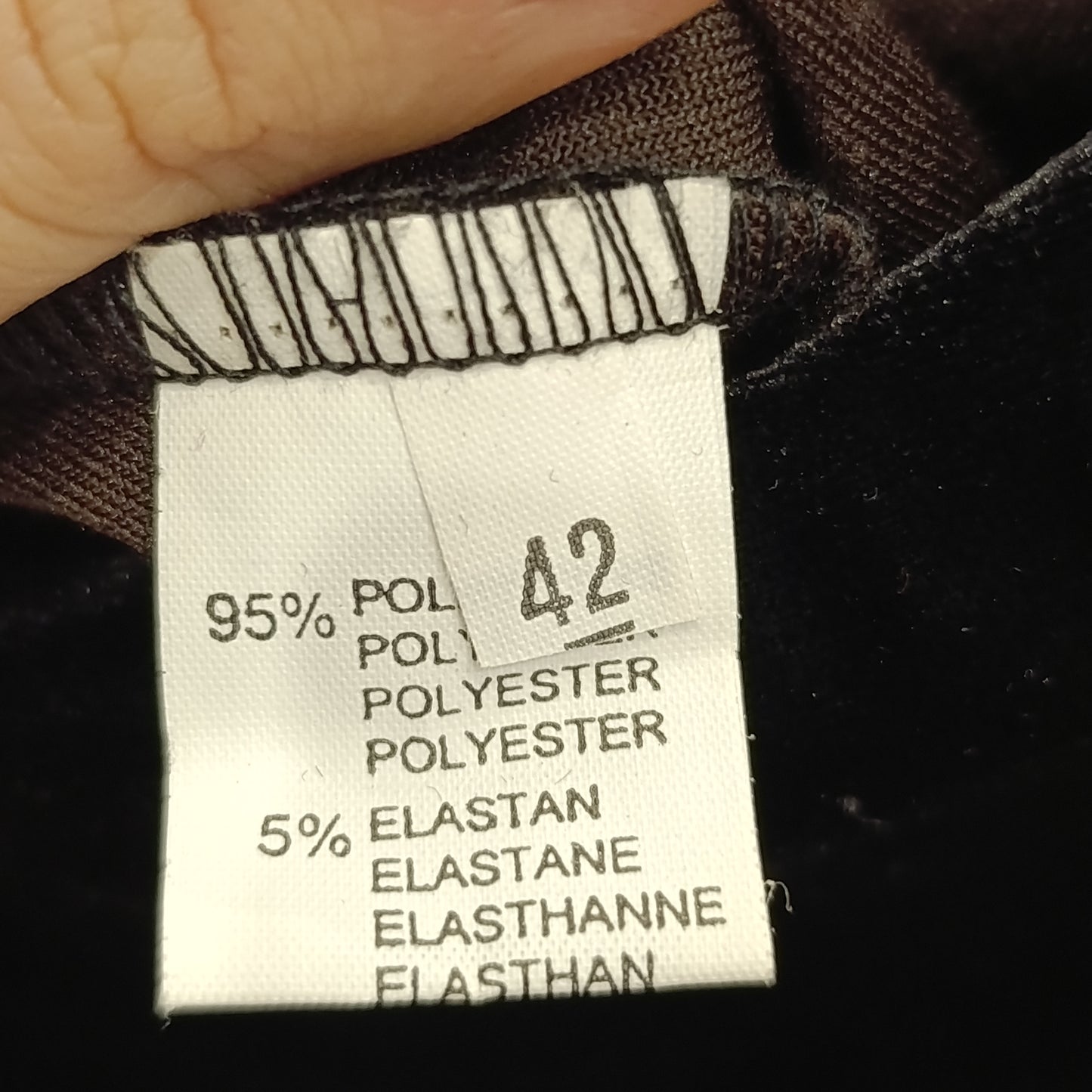 Pantalone Il Fiocco velluto moro/nero tg 42