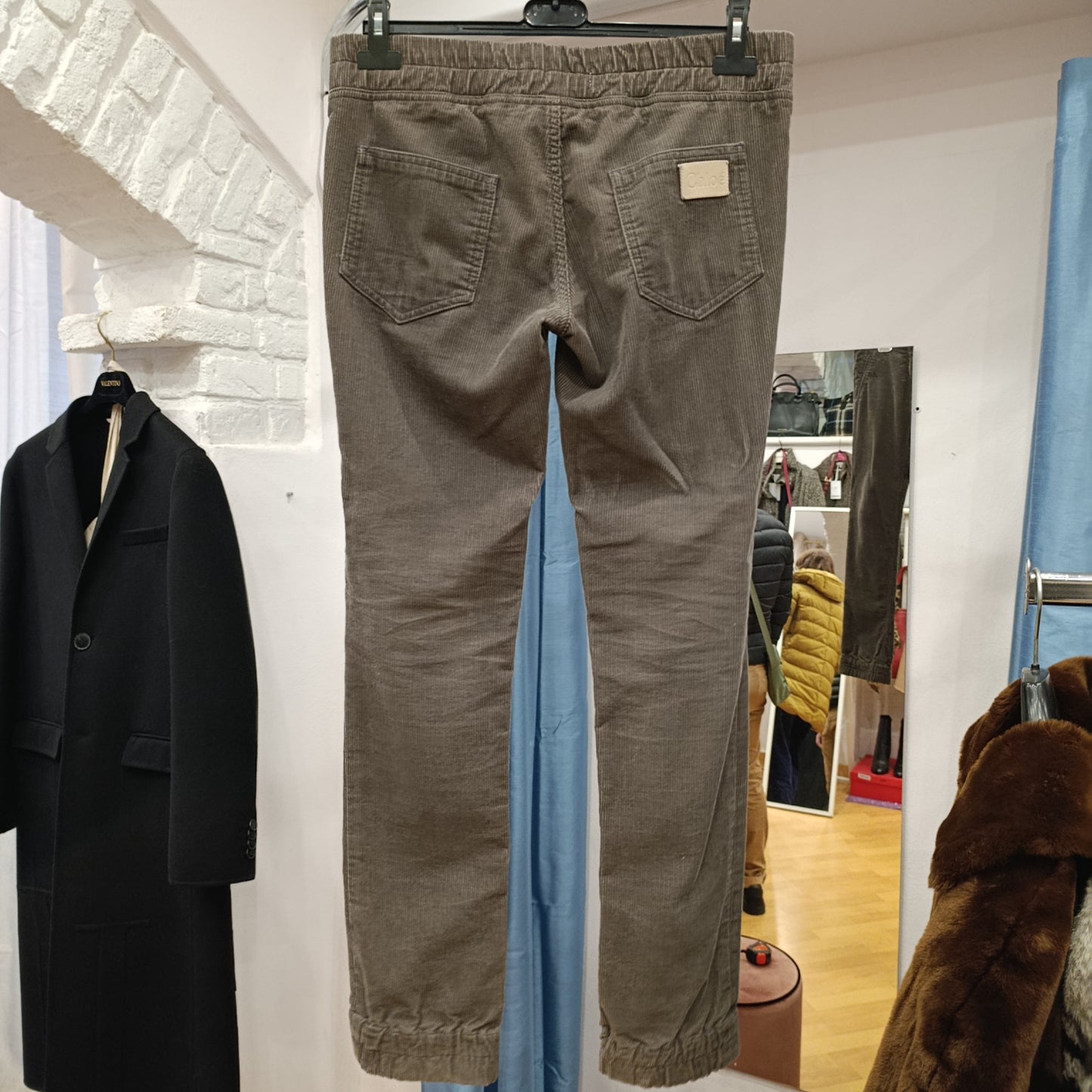 Pantalone velluto cioccolato Chloé tg 36