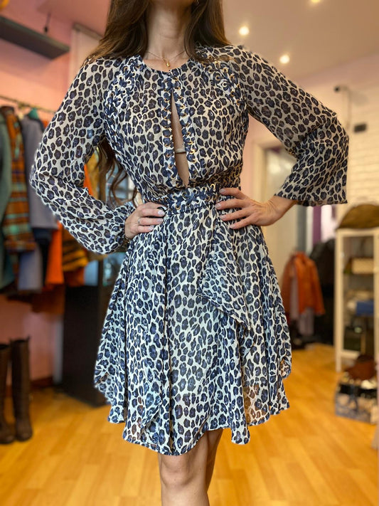 Abito Elisabetta Franchi leopardato tg 40