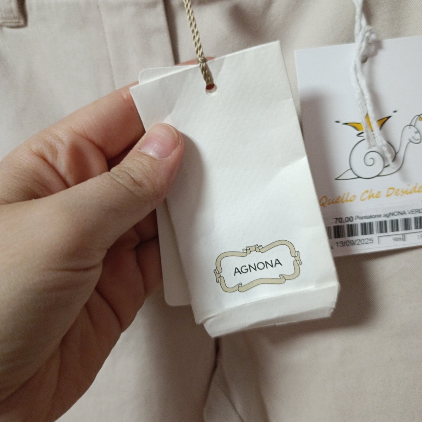 Pantalone Agnona nuovo tg 38