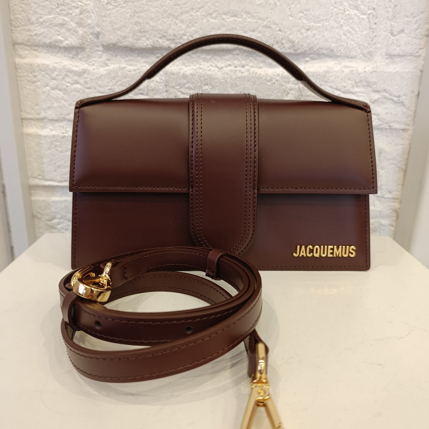 Borsa Jacquemous marrone come nuova