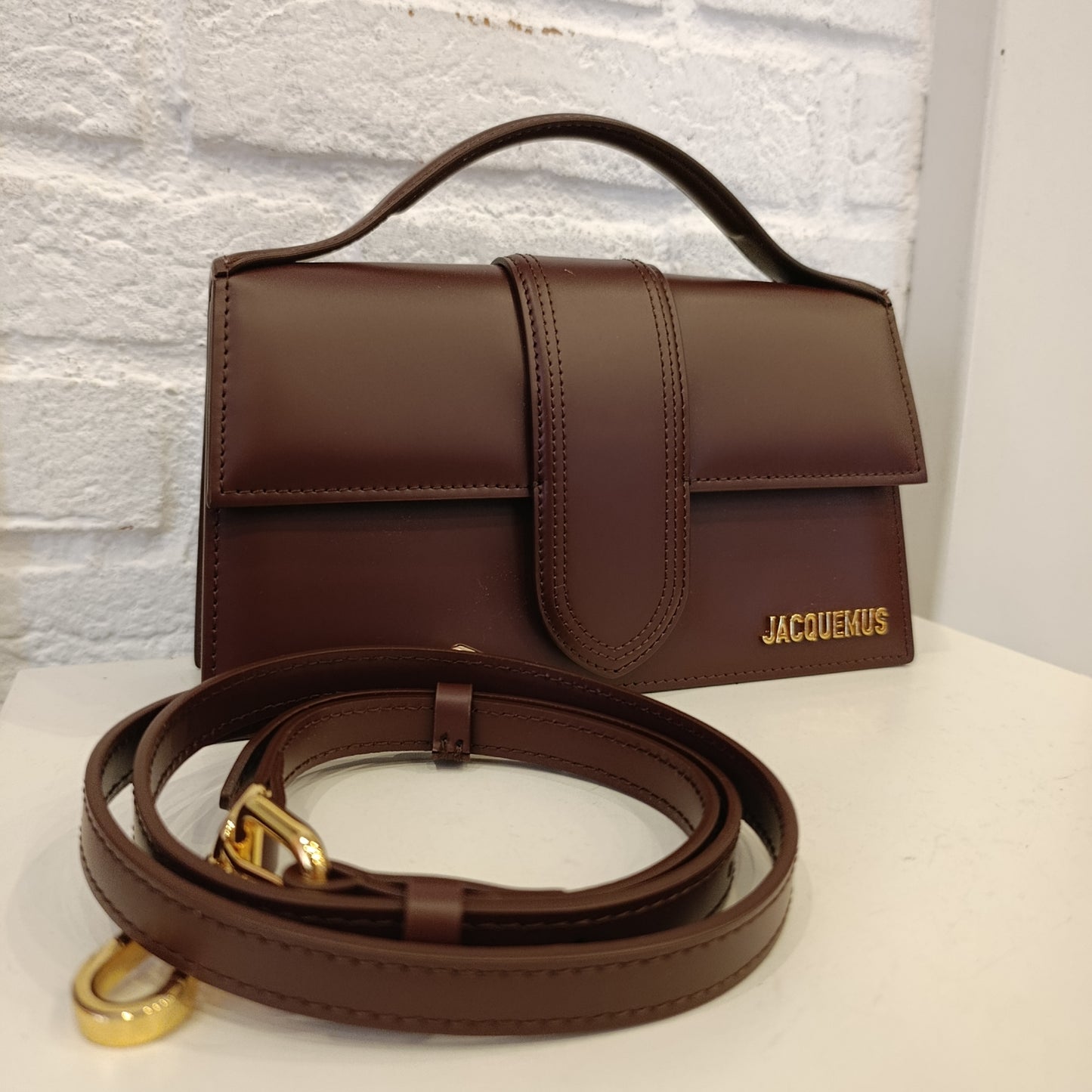 Borsa Jacquemous marrone come nuova