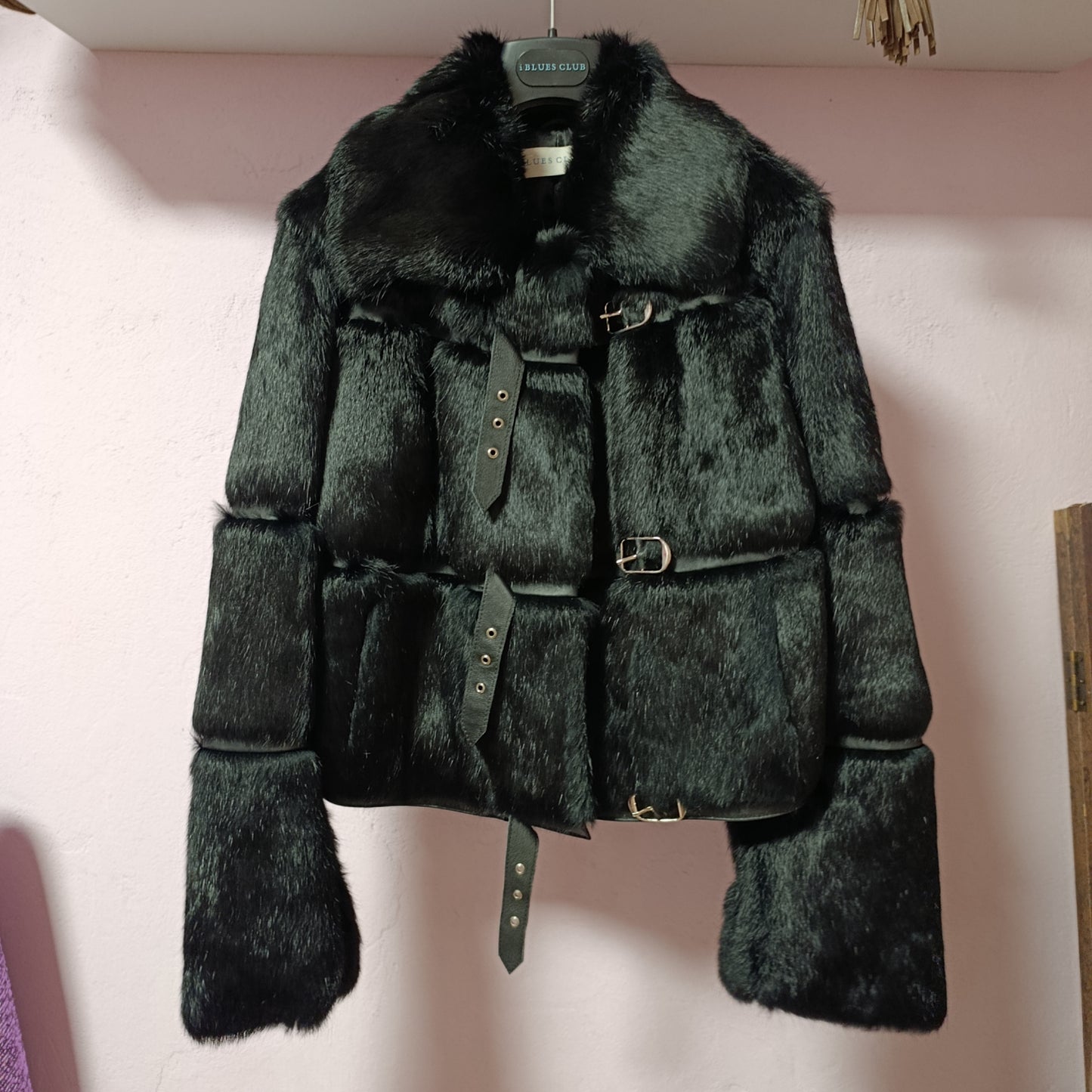 Pelliccia Iblues inserti pelle tg 42