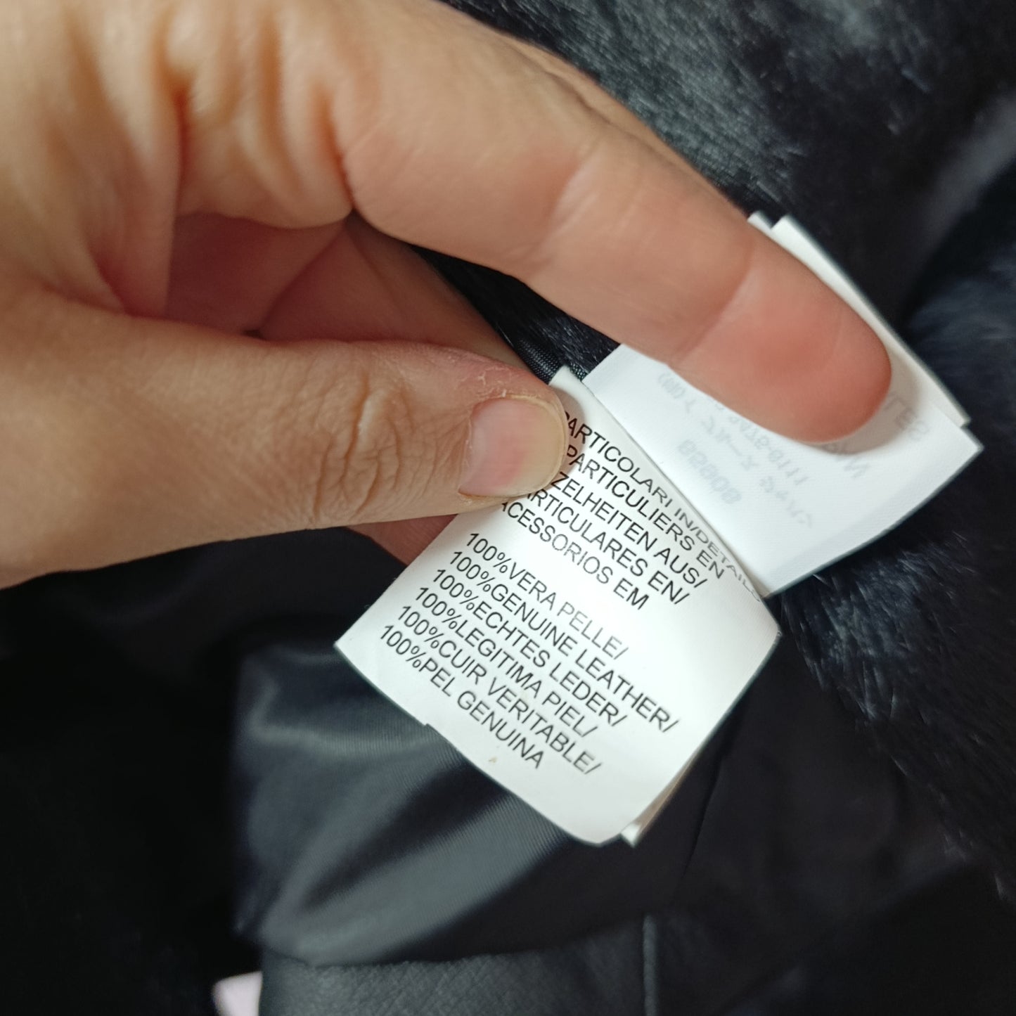 Pelliccia Iblues inserti pelle tg 42