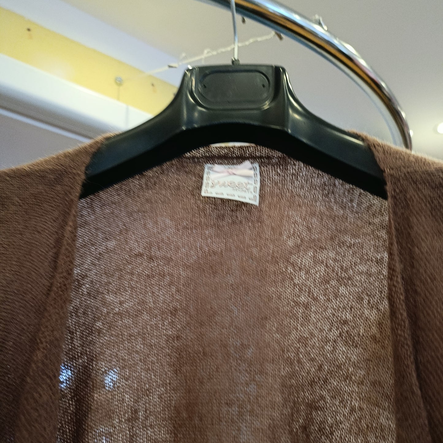 Cardigan con frange Sweet secret nuovo tg 40 abbondante