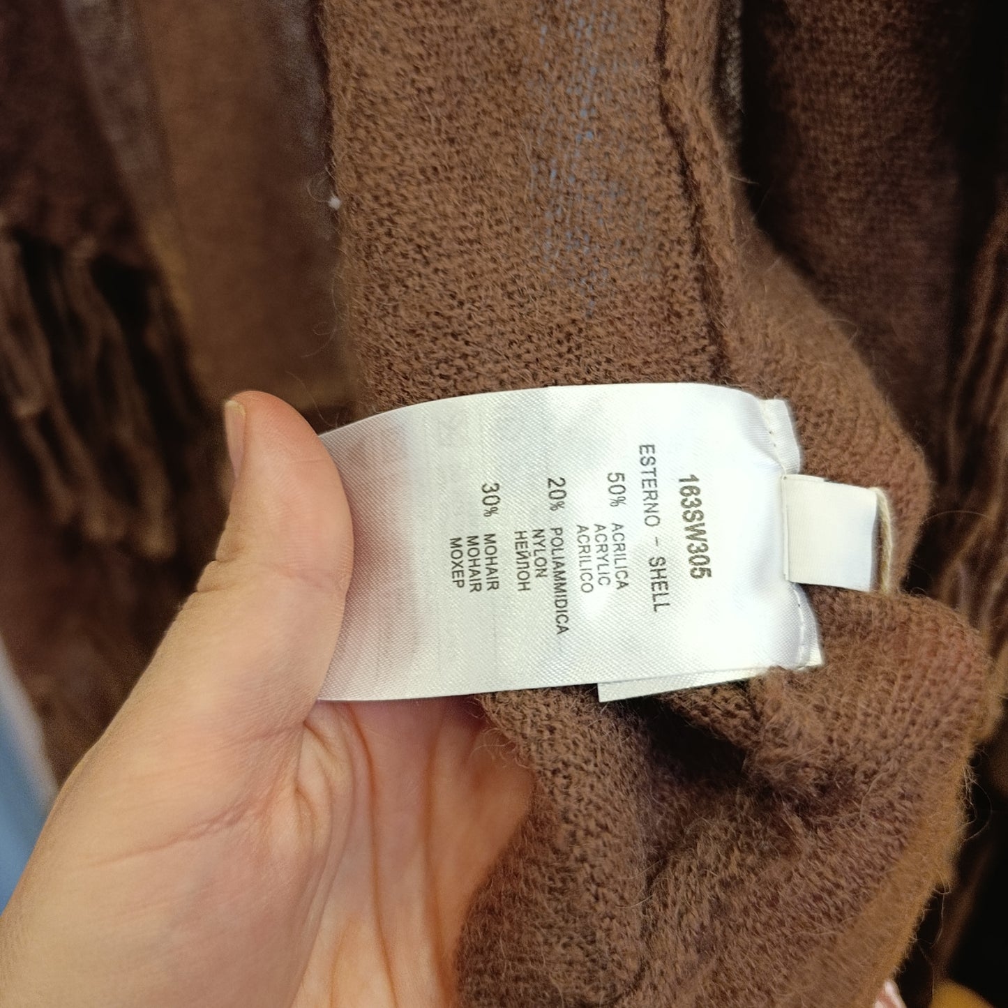 Cardigan con frange Sweet secret nuovo tg 40 abbondante