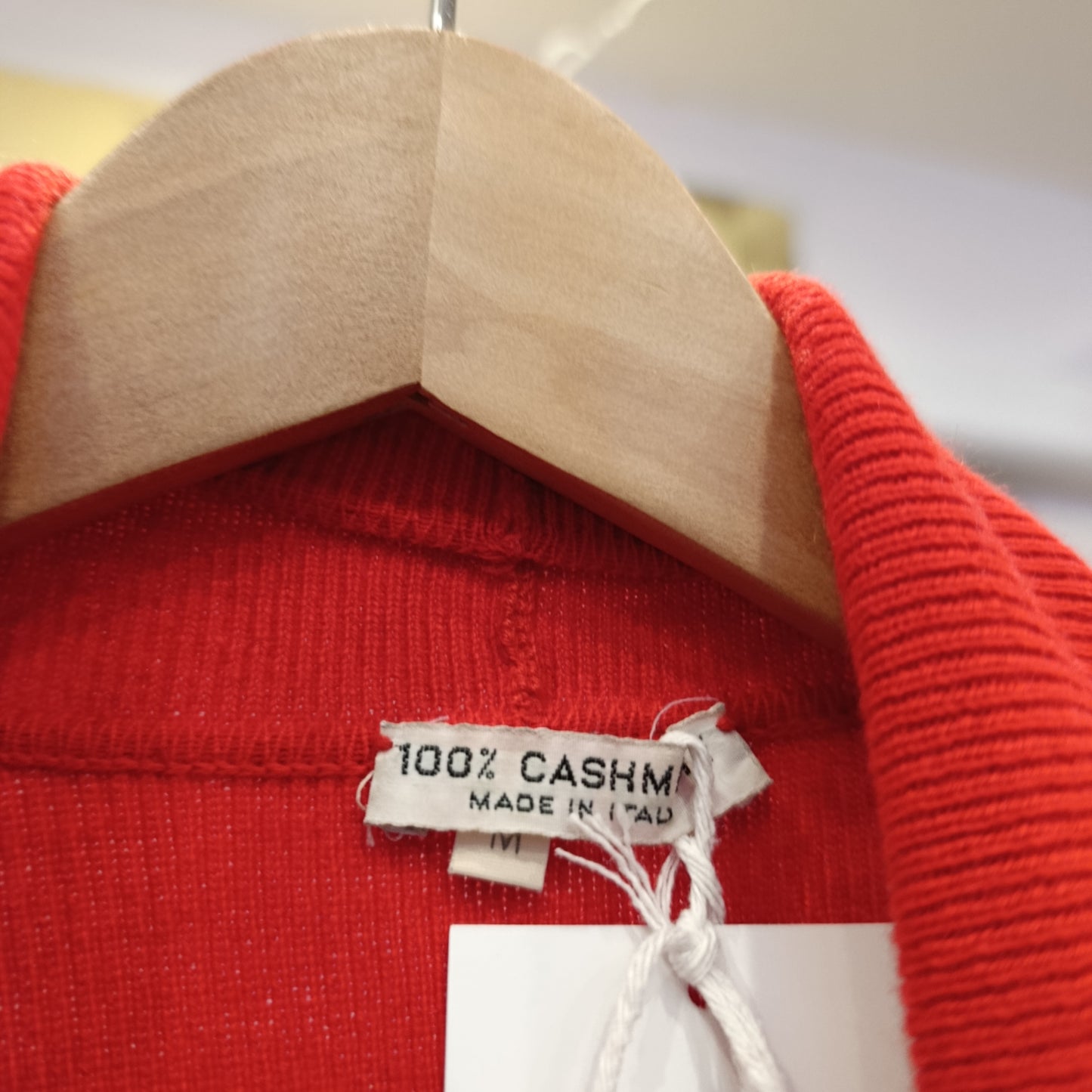 Maxi cardigan rosso puro cashemere tg M over