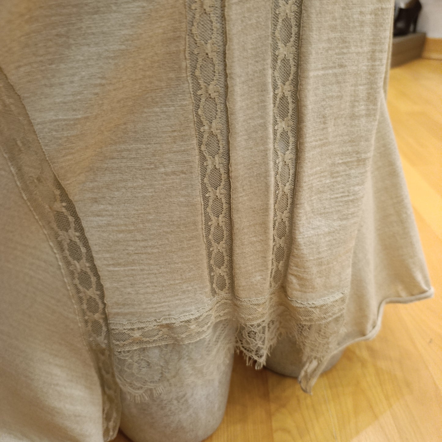 Maglione Alberta Ferretti inserto pizzo pura lana tg 40