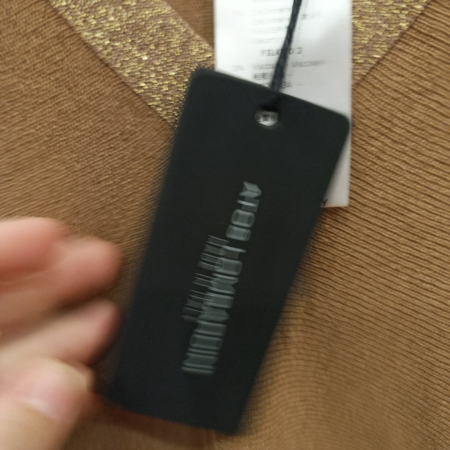 Maxi maglione Atos Lombardini inserto dorato tg 40 over