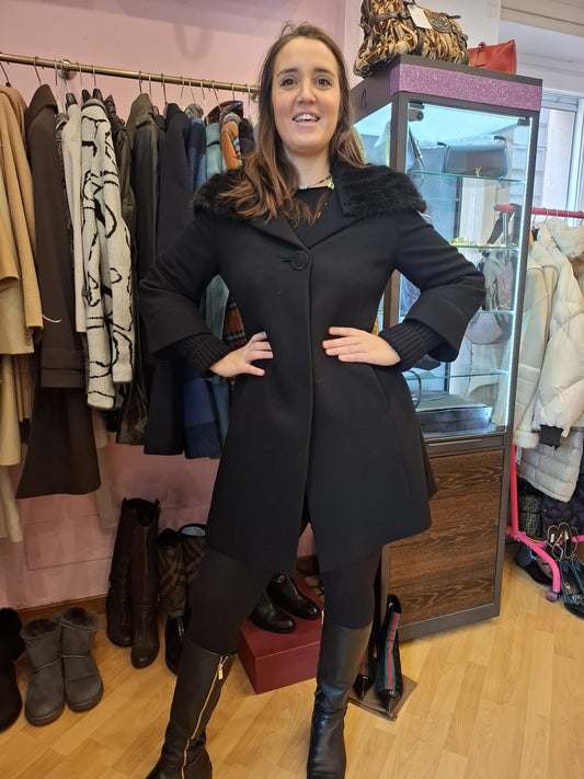 Cappotto nero Cinzia Rocca tg 46