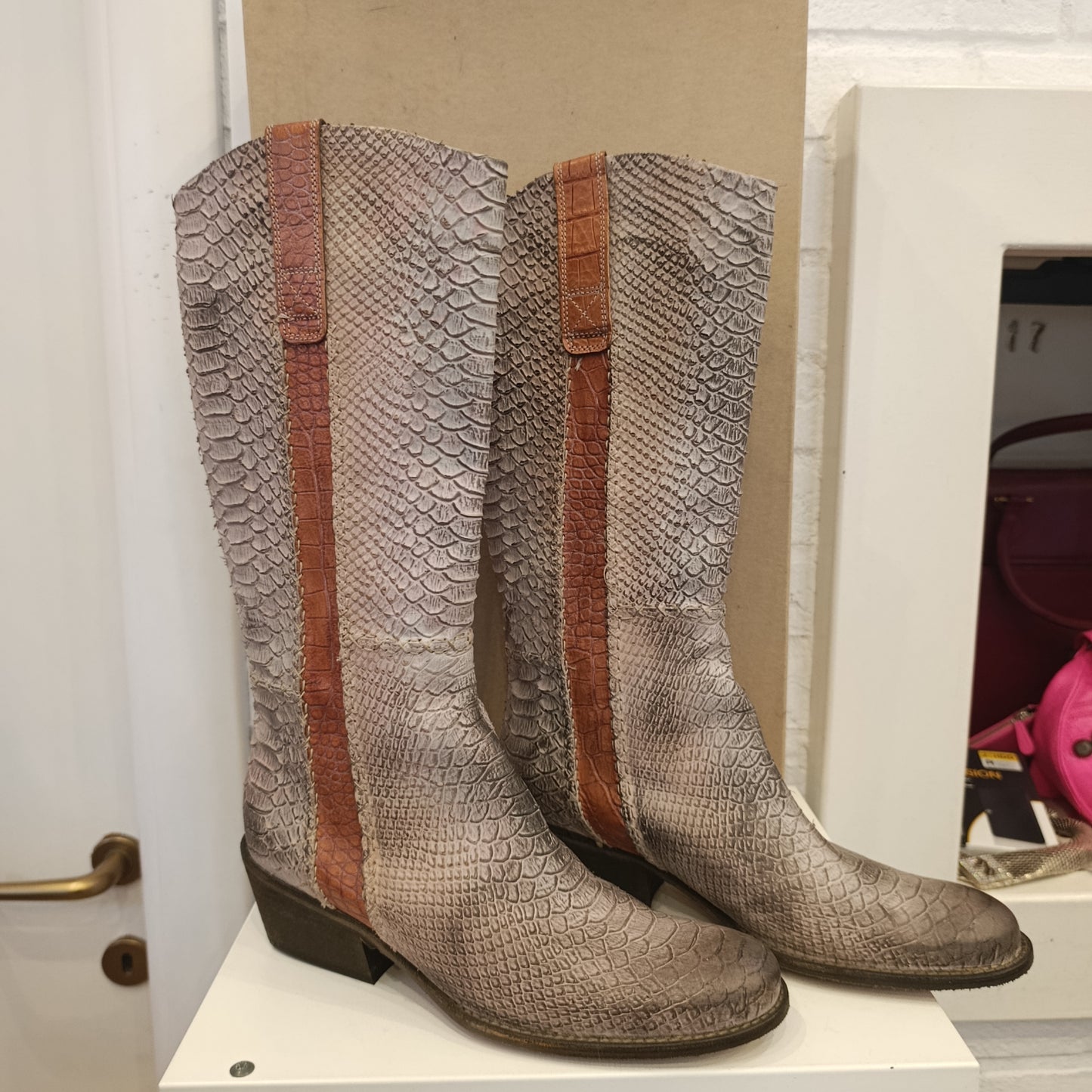 Stivale El Vaquero stampa rettile nr 39