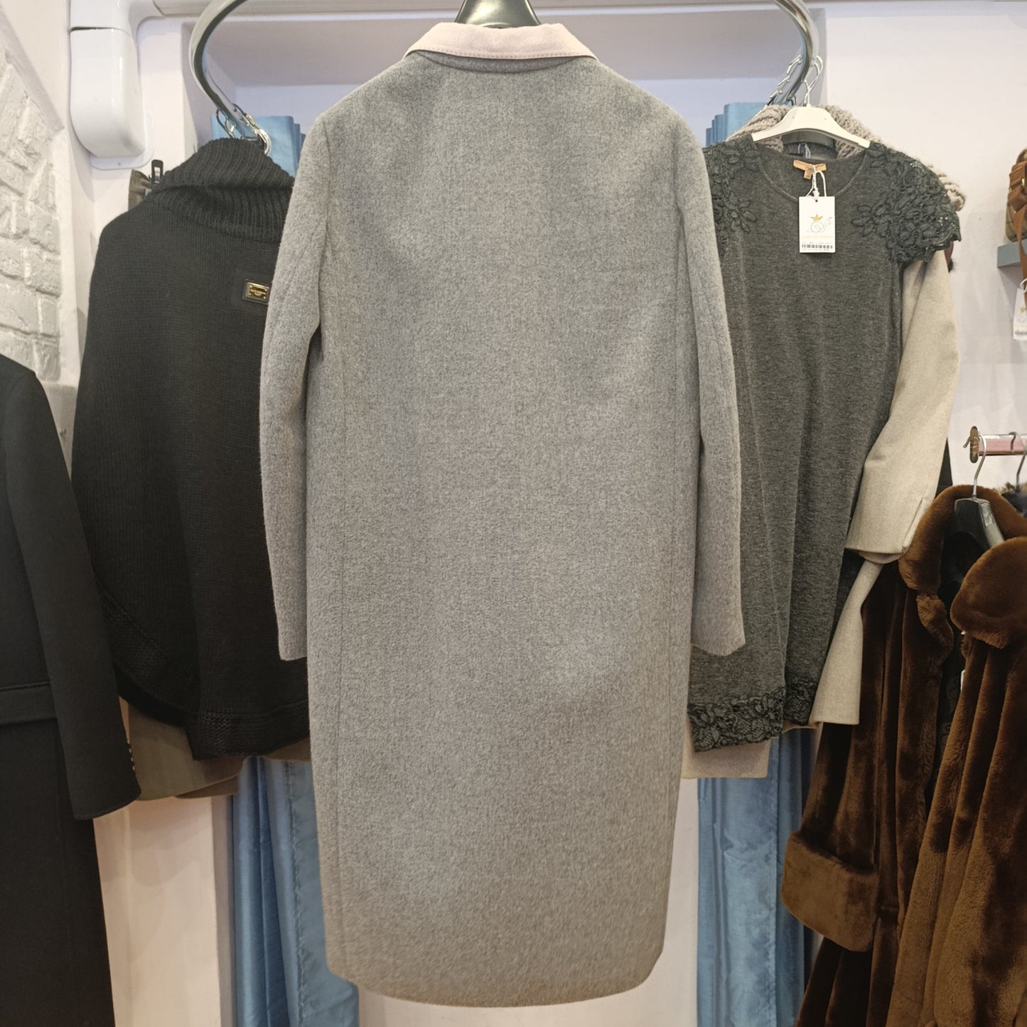 Cappotto Agnona grigio tg 42