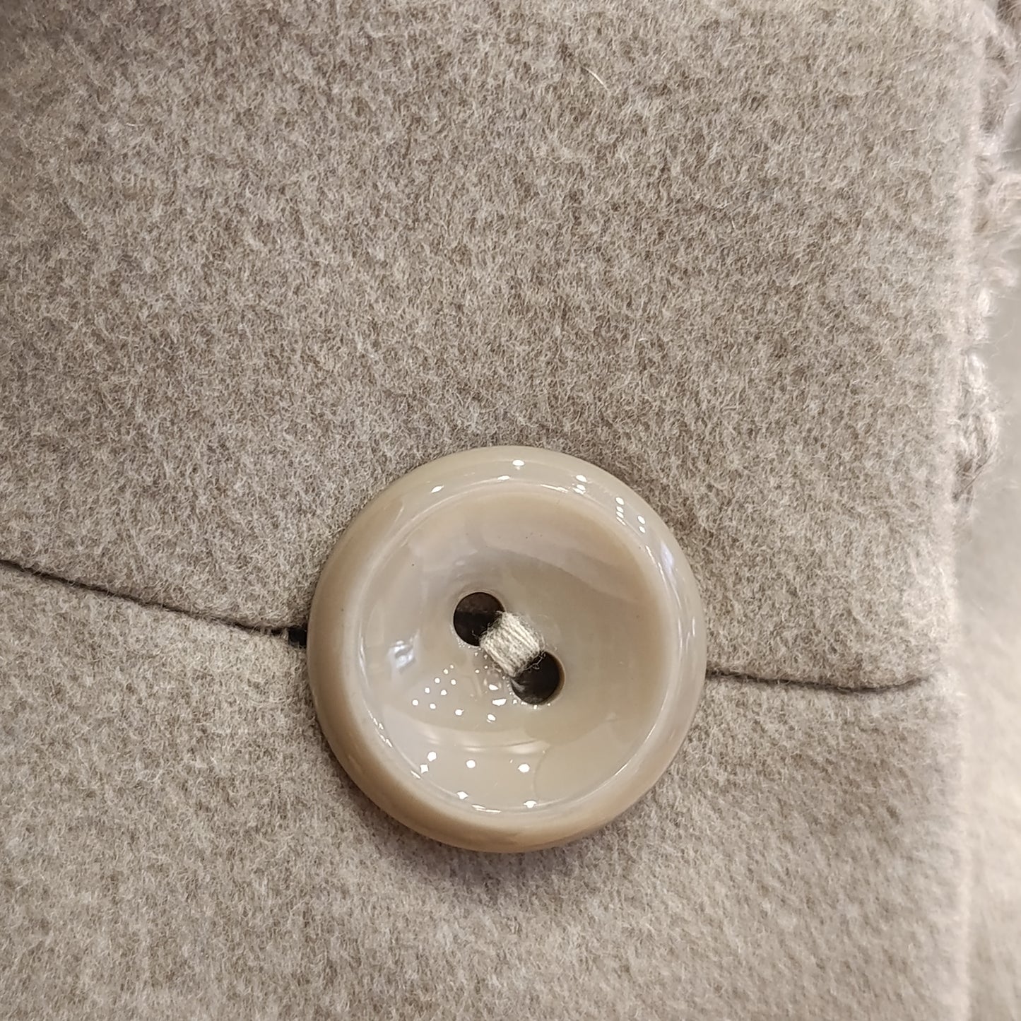 Cappotto beige Cinzia Rocca tg 42/44 tessuto Loro Piana