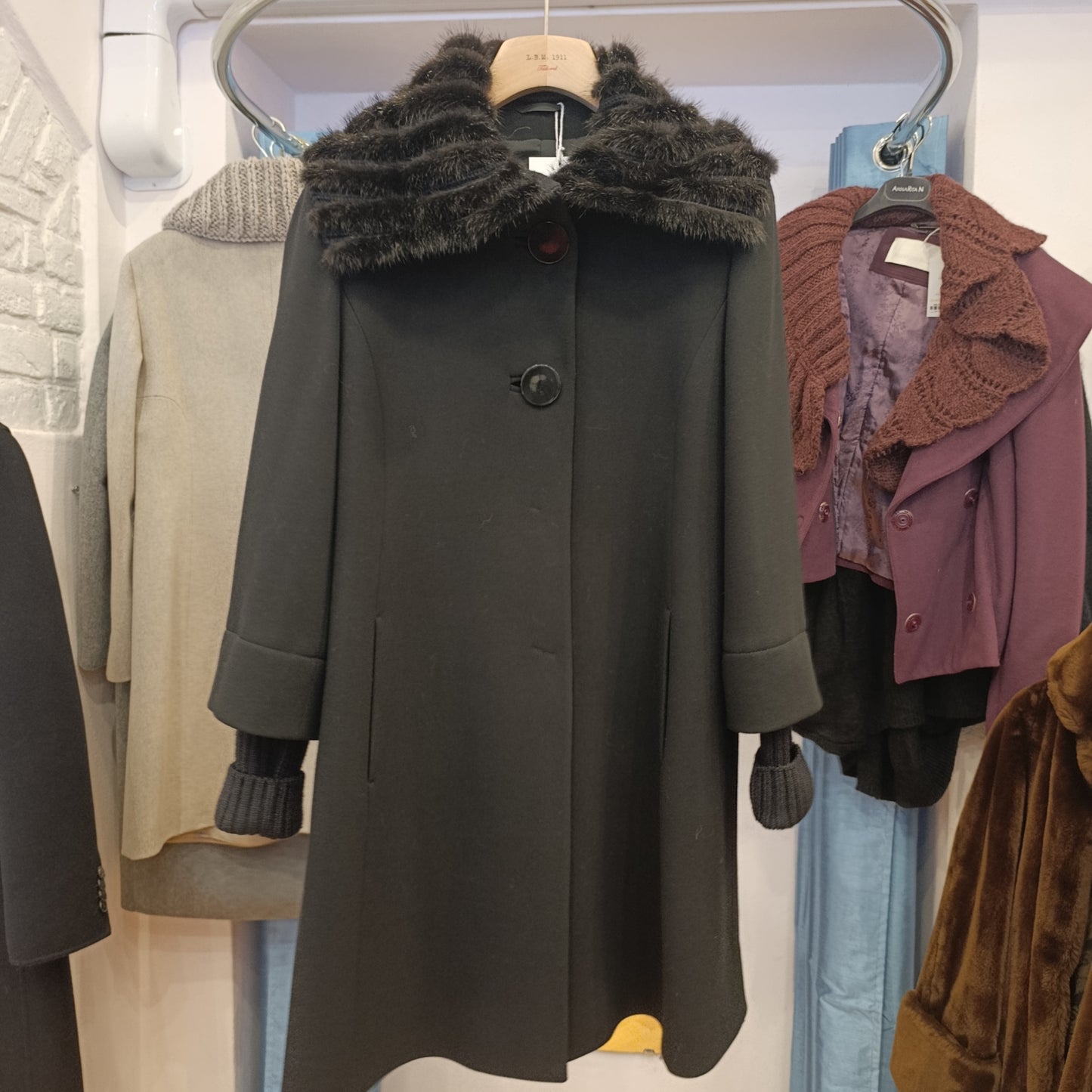 Cappotto nero Cinzia Rocca tg 46