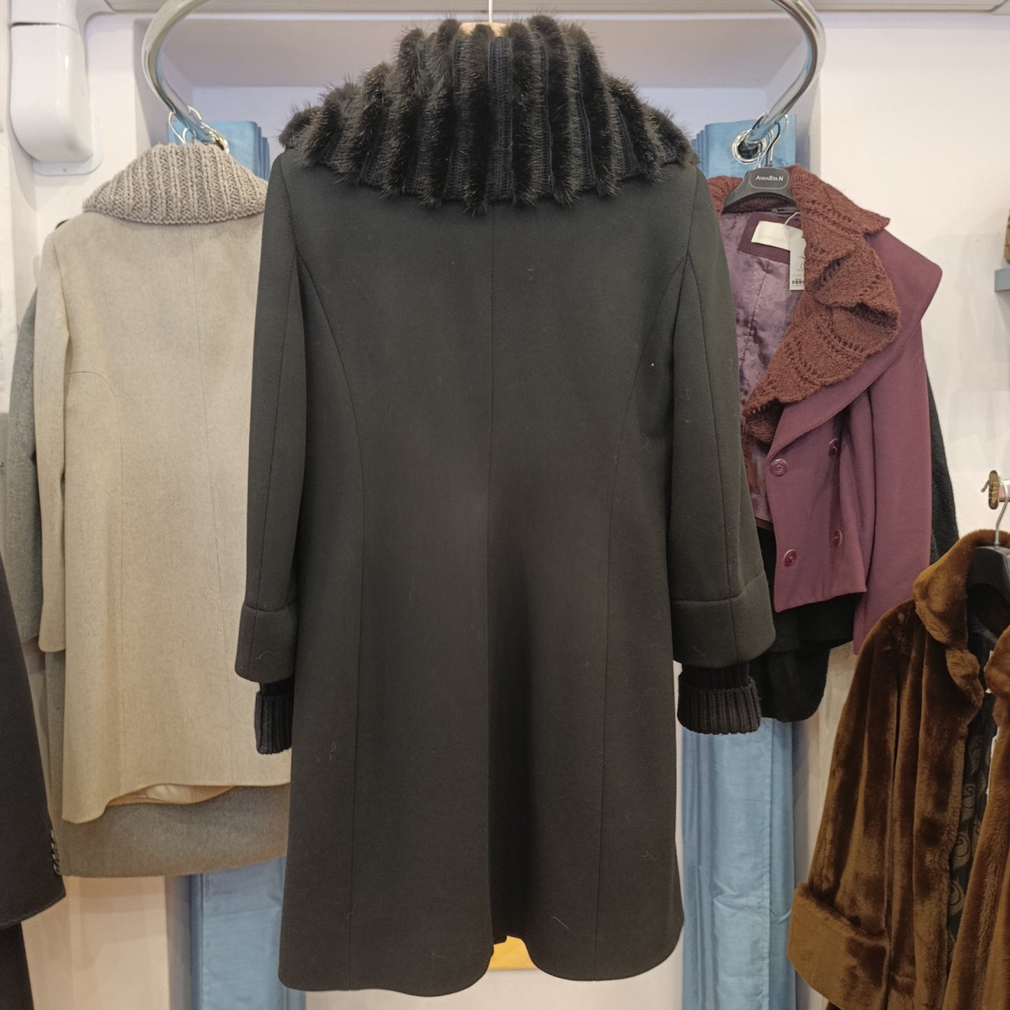 Cappotto nero Cinzia Rocca tg 46