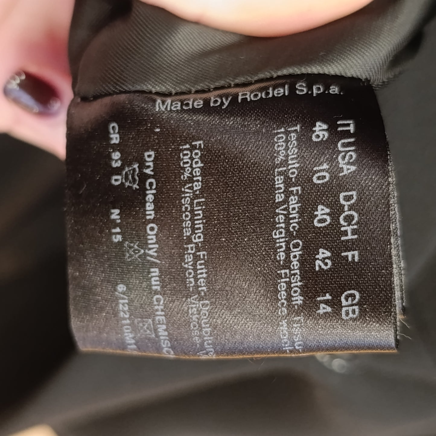 Cappotto nero Cinzia Rocca tg 46