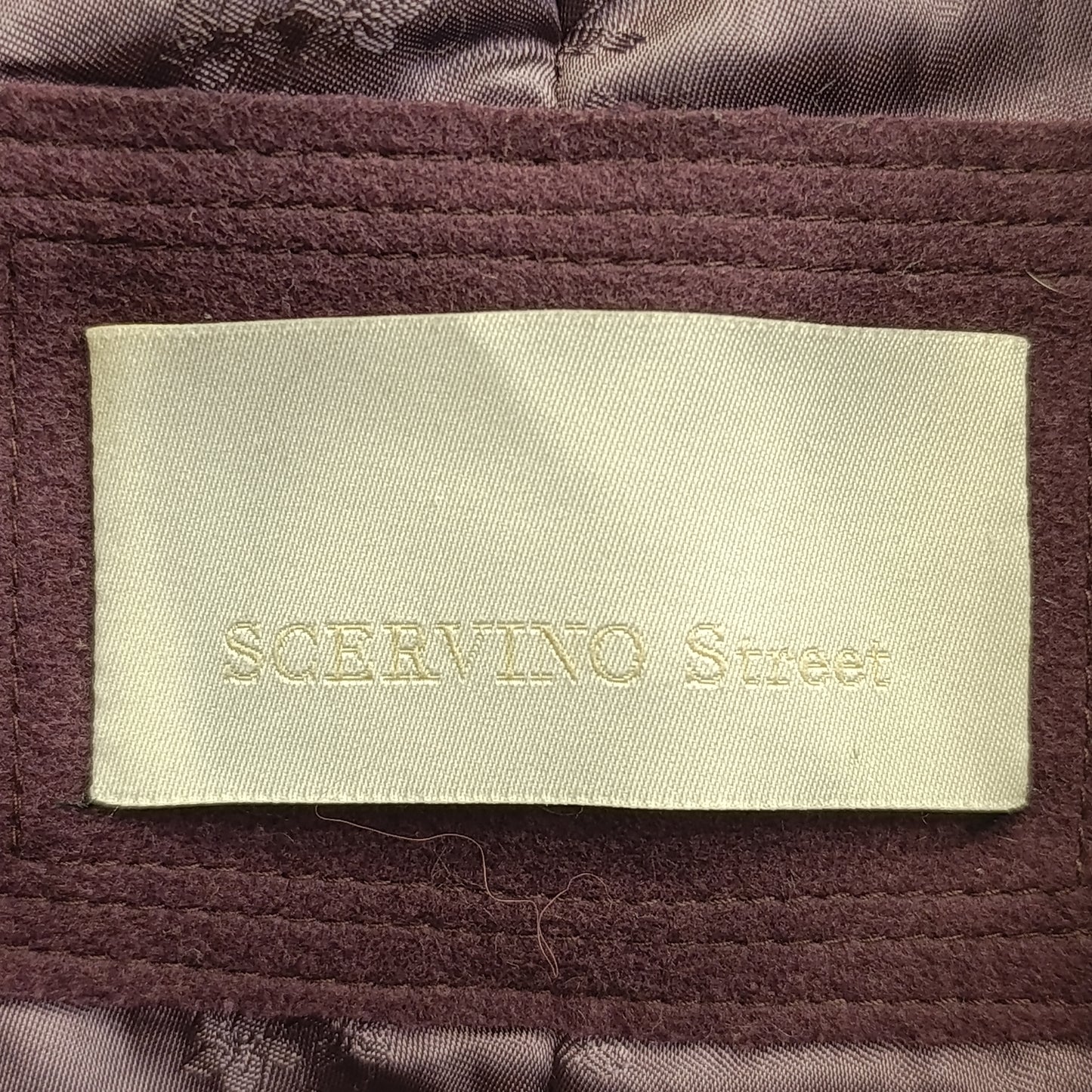 Cappotto crop vinaccia Scervino tg 46